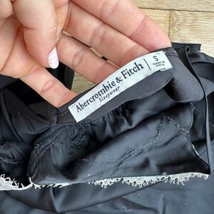 Abercrombie Black Lace Trim Nightgown